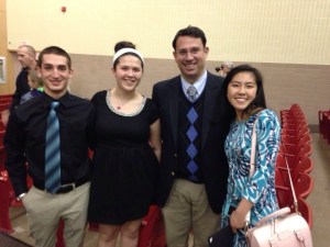 Jeremy Doucette, Sofya Calvin, Milford Mayor Ben Blake, and Ming-Yeah Hu. (Photo courtesy Ming-Yeah Hu)
